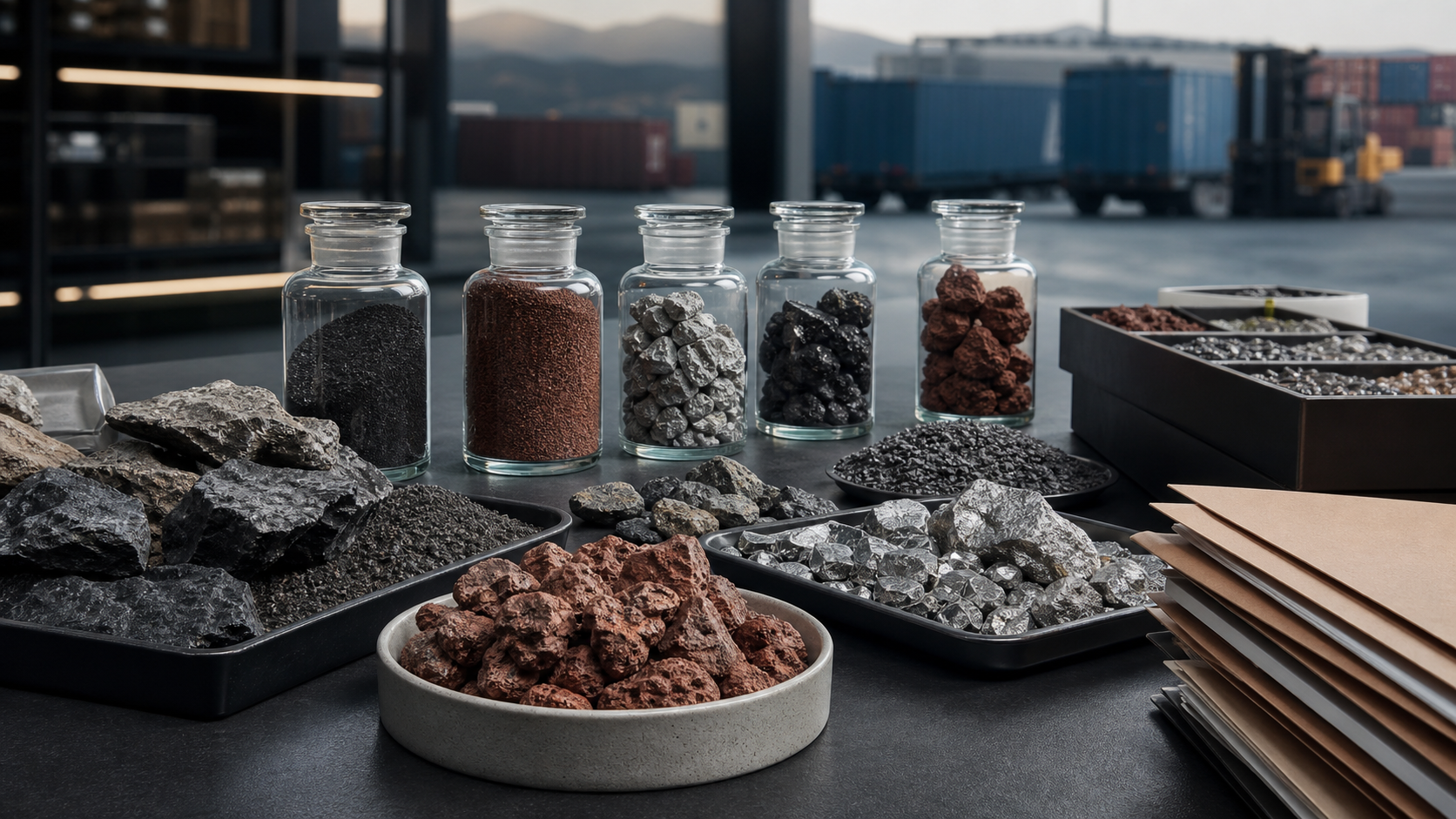 Strategic raw material samples prepared for commercial review